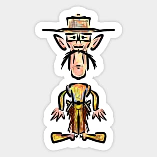 Cowboy Gunslinger Sticker